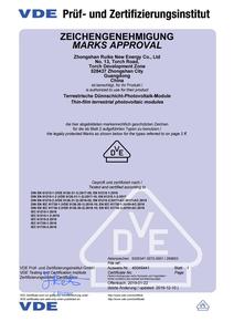 VDE certificate CB